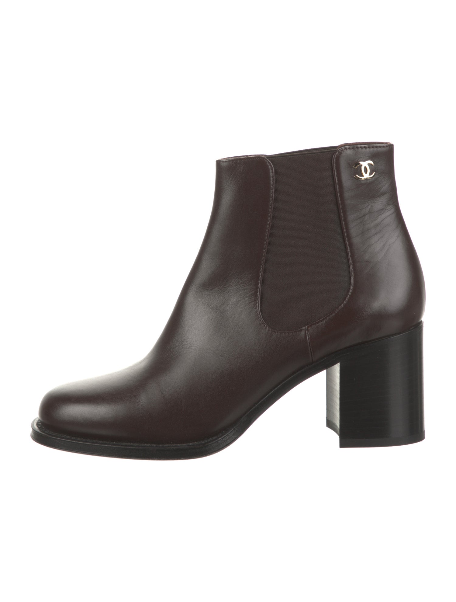 Chanel 2017 Interlocking CC Logo Chelsea Boots